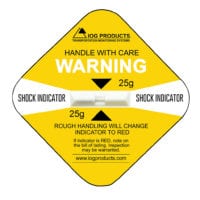 Shock Indicator Labels | G Force Impact | Impact-O-Graph